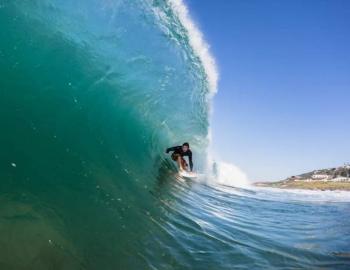 person surfing in the outer banks